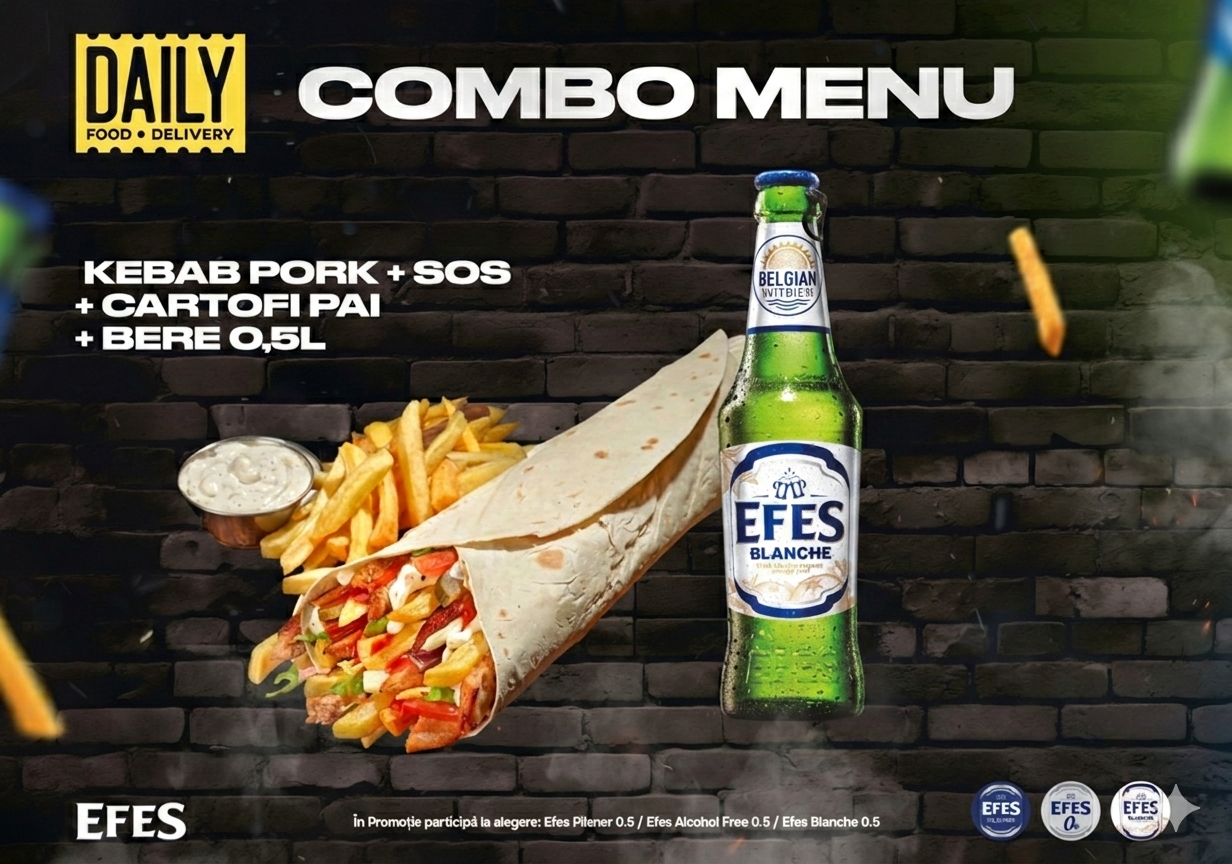 Combo Efes Kebab de Porc — fotografie produs